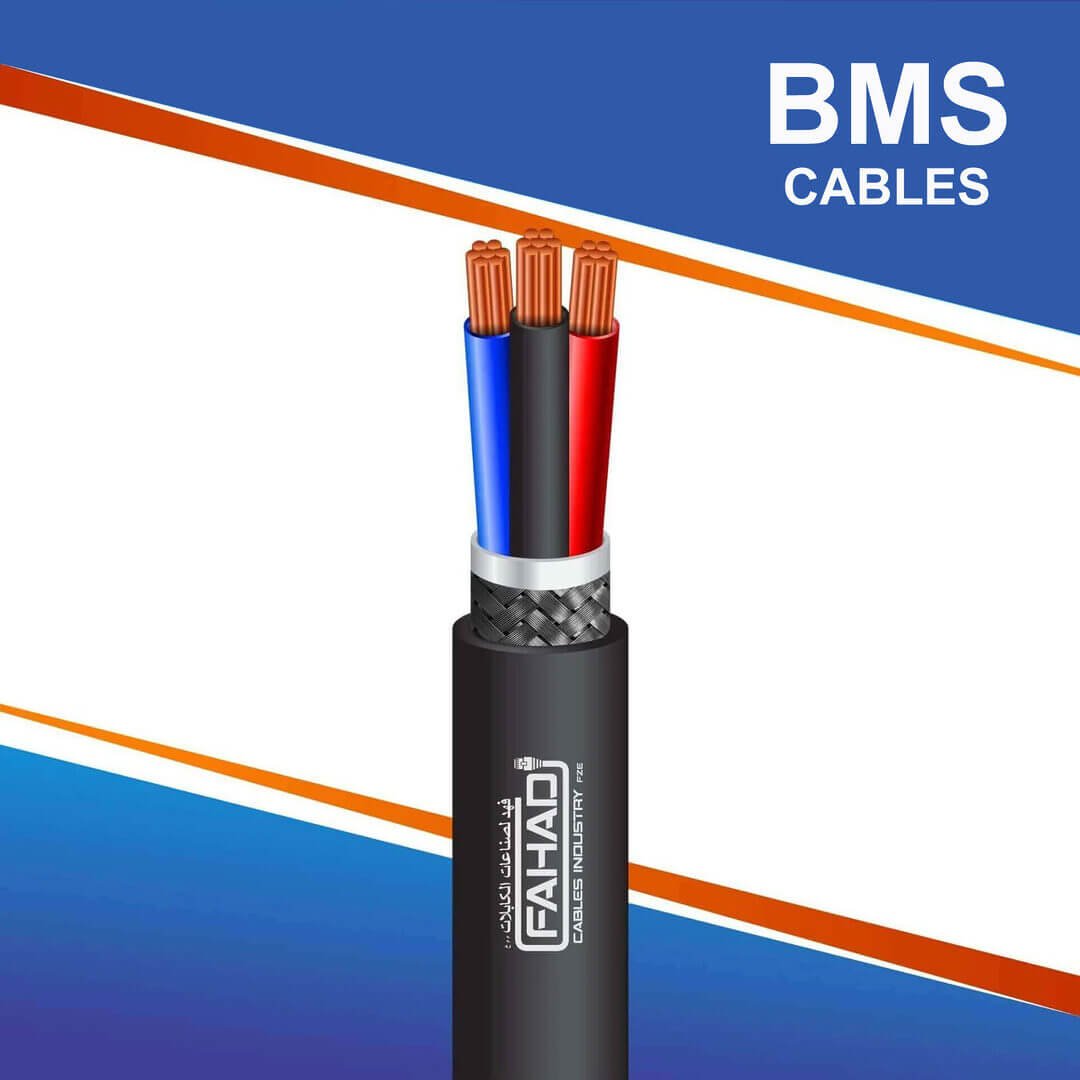 FAHAD-CABLE-3-CORE-BMS-6 3 core BMS Cable braid shielded PE outdoor 10 to 24 awg 305m
