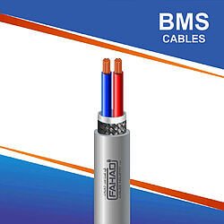 2 core BMS Cable braid shielded 10 to 24 awg 305m