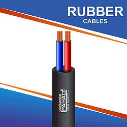 2 core Rubber cable outdoor 16 to 24 awg 305m
