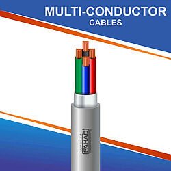 4 core multi-conductor Cable shielded pvc 10 to 24 awg 305m