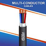 3 core multi-conductor Cable shielded outdoor 10 to 24 awg 305m