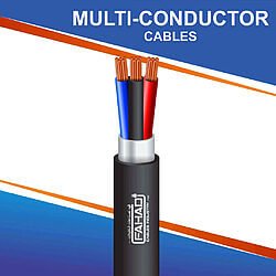 3 core multi-conductor Cable shielded outdoor 10 to 24 awg 305m