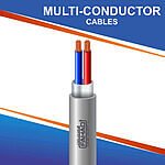 2 core multi-conductor Cable shielded 10 to 24 awg 305m