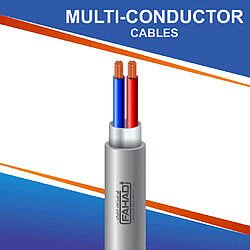 2 core multi-conductor Cable shielded 10 to 24 awg 305m