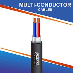 2 core multi-conductor Cable shielded outdoor 10 to 24 awg 305m