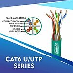 cat6 23 awg 4 twisted pair u/utp network cable 305-500m