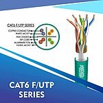 cat6 23 awg Outdoor 4 twisted pair Ftp network cable 305-500m
