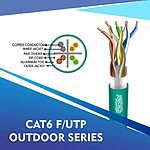 cat6 23 awg Outdoor 4 twisted pair Ftp network cable 305-500m