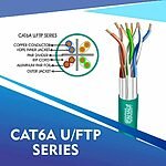 cat6a 23 awg Outdoor 4 twisted pair f/ftp network cable 305-500m