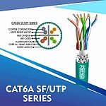 cat6a 23 awg Outdoor 4 twisted pair S/ftp network cable 305-500m