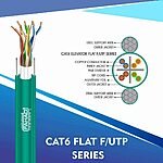 Cat6 f utp Elevator Flat Cable 23 awg 4 pair 305m N