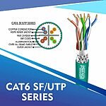 cat6 23 awg 4 twisted pair sf/utp network cable 305-500m