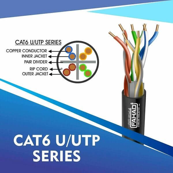 cat6 23 awg Outdoor 4 twisted pair utp