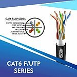 cat6 23 awg Outdoor 4 twisted pair Ftp network cable 305-500m