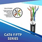 cat6 23 awg Outdoor 4 twisted pair F/ftp