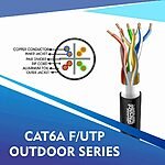 cat6a 23 awg Outdoor 4 twisted pair ftp