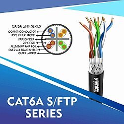 cat6a 23 awg Outdoor 4 twisted pair S/ftp