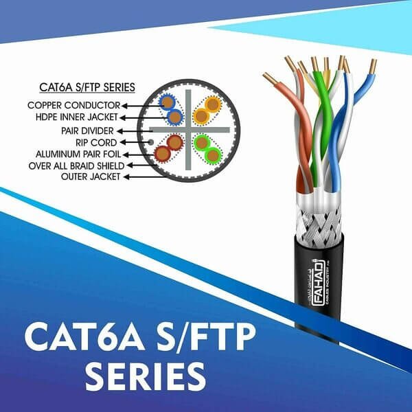 cat6a 23 awg Outdoor 4 twisted pair S/ftp
