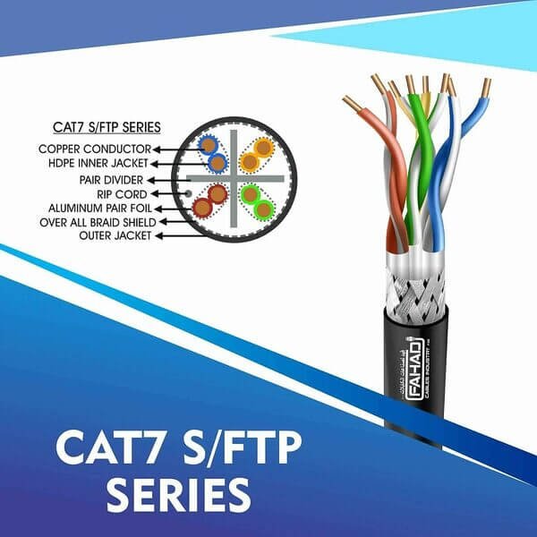 cat7 sftp network cable 23 awg 4 pair LSZH 305m