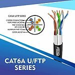 cat6a 23 awg Outdoor 4 twisted pair uftp