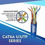 cat6a 23 awg Outdoor 4 twisted pair utp network cable 305-500m