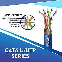 cat6 23 awg 4 twisted pair u/utp network cable 305-500m