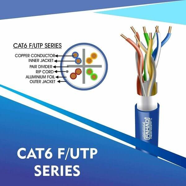 cat6 23 awg 4 twisted pair Ftp network