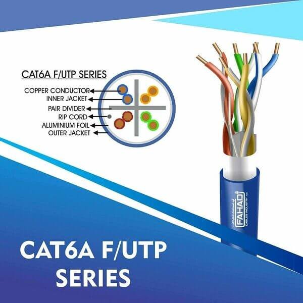 cat6a 23 awg Outdoor 4 twisted pair utp network cable 305-500m