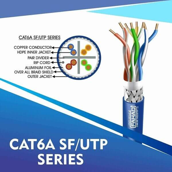 cat6a 23 awg 4 twisted pair sf/tp network