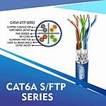 cat6a 23 awg 4 twisted pair sftp network