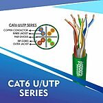 cat6 23 awg 4 twisted pair u/utp network cable 305-500m