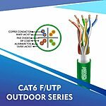 cat6 23 awg Outdoor 4 twisted pair Ftp network cable 305-500m