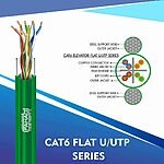 Cat6 f utp Elevator Flat Cable 23 awg 4 pair 305m D
