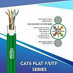 Cat6a u/utp Elevator Flat Cable 23 awg
