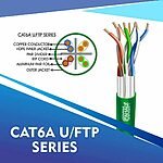 cat6a 23 awg Outdoor 4 twisted pair f/ftp network cable 305-500m