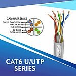 cat6 23 awg 4 twisted pair u/utp network cable 305-500m