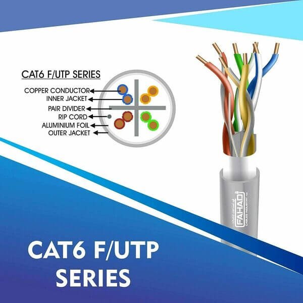 cat6 23 awg Outdoor 4 twisted pair Ftp network cable 305-500m