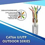 cat6a 23 awg Outdoor 4 twisted pair utp network cable 305-500m