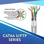 cat6a 23 awg Outdoor 4 twisted pair f/ftp network cable 305-500m