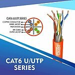 cat6 23 awg 4 twisted pair u/utp network cable 305-500m
