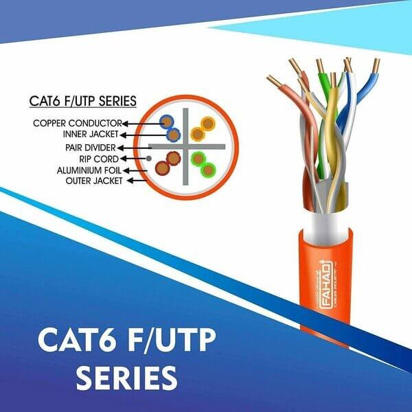 cat6 23 awg Outdoor 4 twisted pair Ftp network cable 305-500m