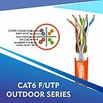 cat6 23 awg Outdoor 4 twisted pair Ftp network cable 305-500m