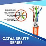 cat6a 23 awg Outdoor 4 twisted pair S/ftp network cable 305-500m