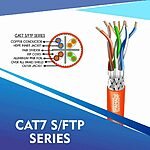 Cat6 u/utp Elevator Flat Cable 23 awg 4 pair 305m