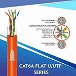Cat6a f/utp Elevator Flat Cable 23 awg 4 pair 305mT