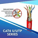 cat6 23 awg 4 twisted pair u/utp network cable 305-500m
