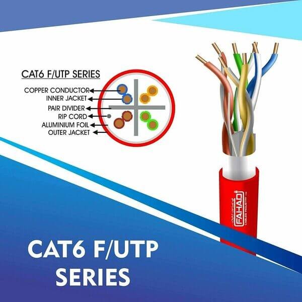 cat6 23 awg Outdoor 4 twisted pair Ftp network cable 305-500m
