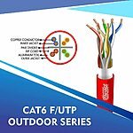 cat6 23 awg Outdoor 4 twisted pair Ftp network cable 305-500m