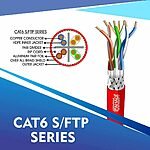cat6 23 awg 4 twisted pair sftp network cable 305-500m