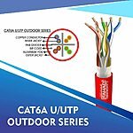 cat6a 23 awg Outdoor 4 twisted pair utp network cable 305-500m